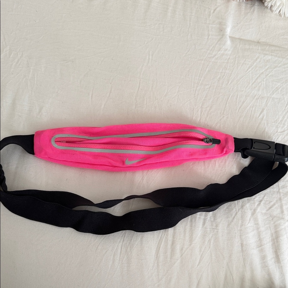 Nike Neon Pink and Black Belt Bag